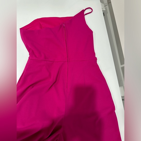 NEW Crystal Sky Barbiecore Stretch Fuchsia Jumpsuit size L NWOT - Picture 4 of 5